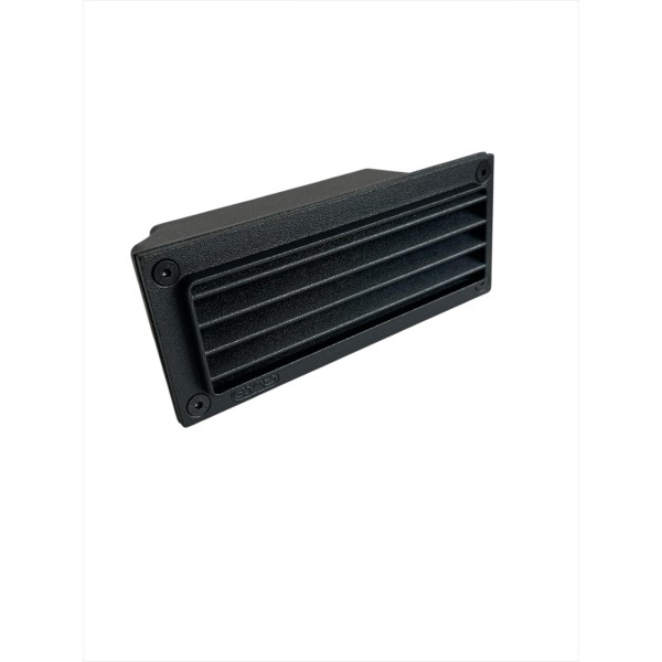 Simes S.4559.09 Minibrique rectangulaire avec grille noire 7w G23 IP54 Dim. 185 x 76 x 92